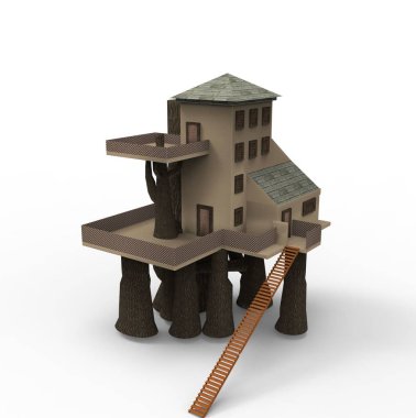 ev alanı işleme sonuçları blender uygulamasından 3D tasarım