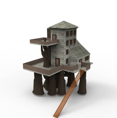 ev alanı işleme sonuçları blender uygulamasından 3D tasarım