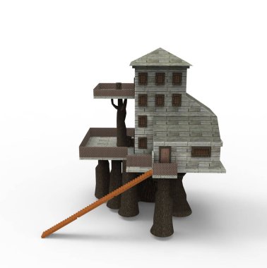 ev alanı işleme sonuçları blender uygulamasından 3D tasarım