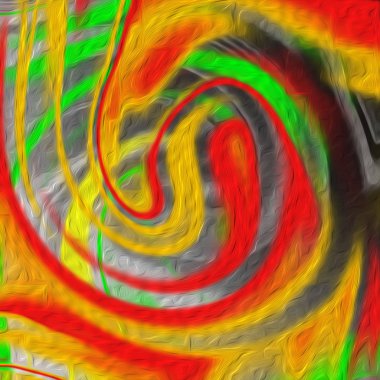 Yağlı boya çizgileri olan sıvı soyut arkaplan