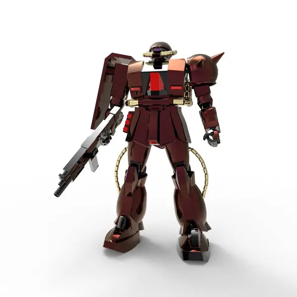 Beyaz bir arka plan üzerinde duran bilim kurgu mech asker. Yeşil ve gri renk metal ile askeri fütüristik robot. Mech bir pilot tarafından kontrol ediliyor. Çizik metal zırh robotu. Mech Savaşı. 3d render — Stok fotoğraf