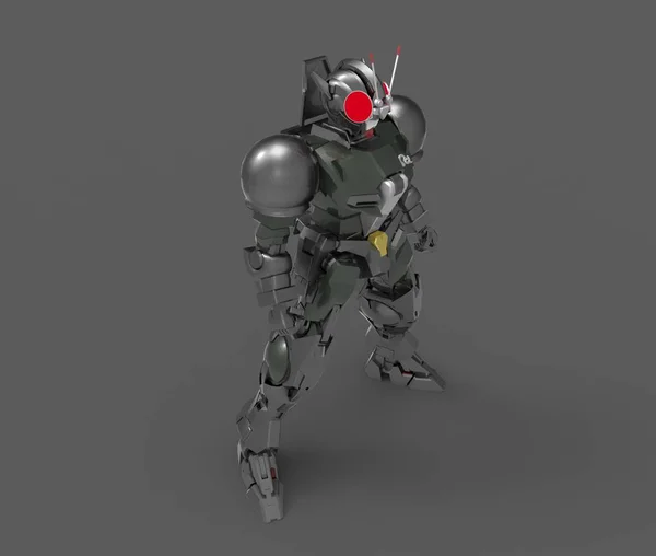 3d rendering of mecha created by using a blender tool — Stock Photo, Image