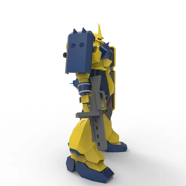 3D rendering of robots created by using a blender tool — Stock Photo, Image