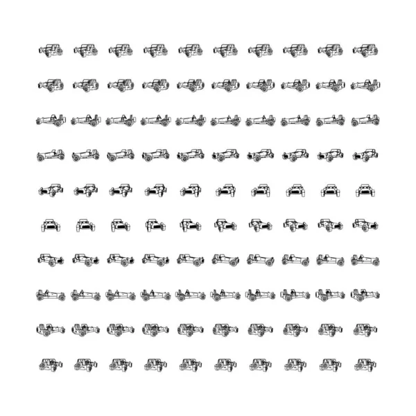 100 sets lineart car rotation