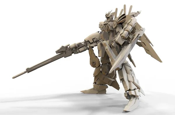 3d rendering of mecha created by using a blender tool — Stock Photo, Image