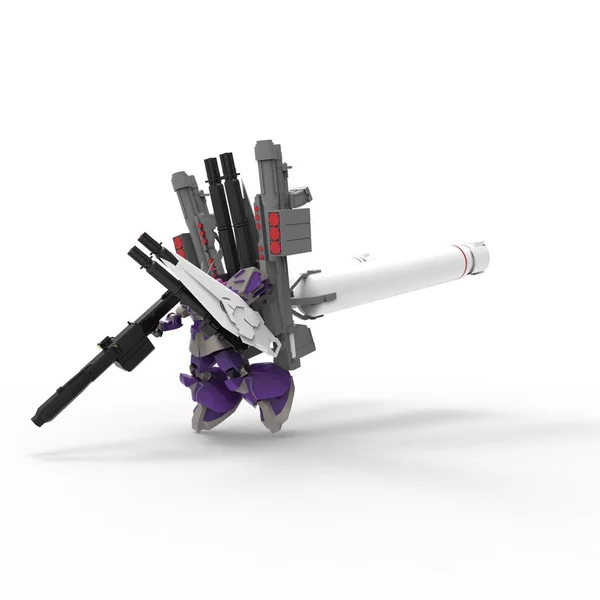 3D-rendering van robots die zijn gemaakt met een blender tool — Stockfoto