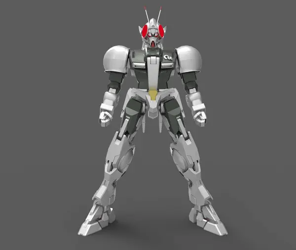 Rendering 3d di mecha creato utilizzando uno strumento frullatore — Foto Stock