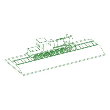 Tren hattı sanatı.