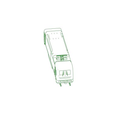 Tren hattı sanatı. Boyama sayfası - Tren - Çocuklar için illüstrasyon