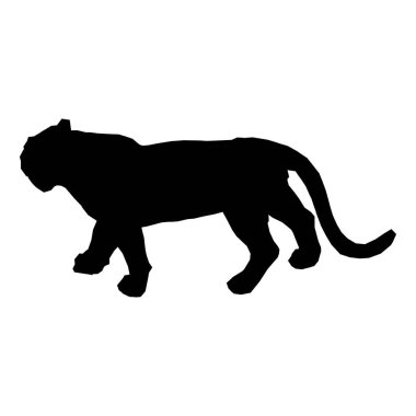 Parçalanmış parçalarıyla sıçrayan kaplan