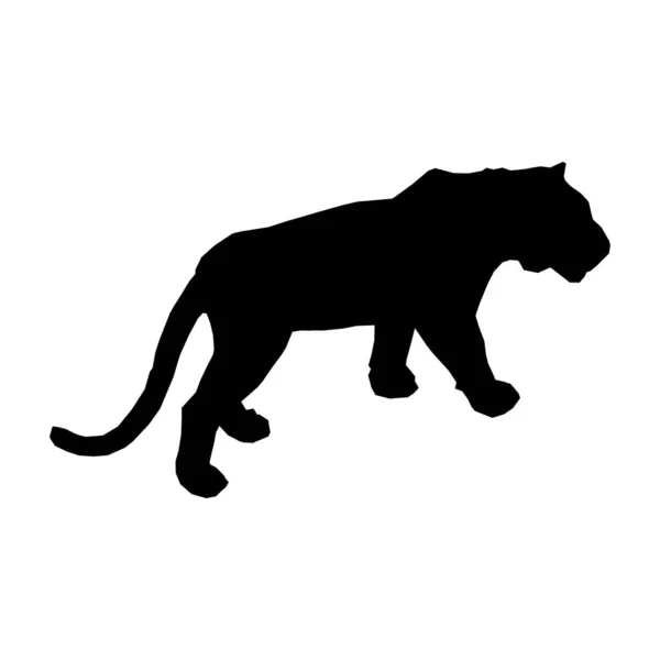 Tygrys skacząc z rozdrobnione kawałki — Wektor stockowy