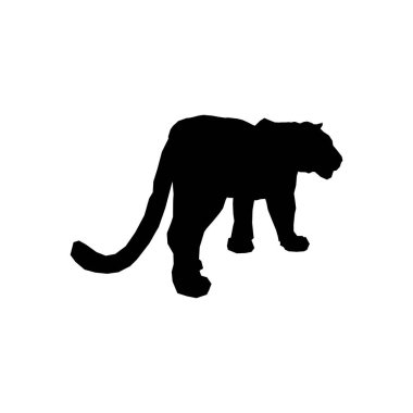 Parçalanmış parçalarıyla sıçrayan kaplan