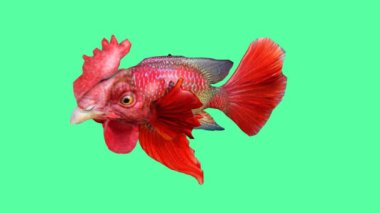 Melez balık. Sik kafalı bir balık.