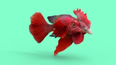 Melez balık. Sik kafalı bir balık.