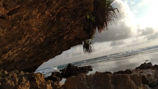 海滩的全景美景 — 图库视频影像