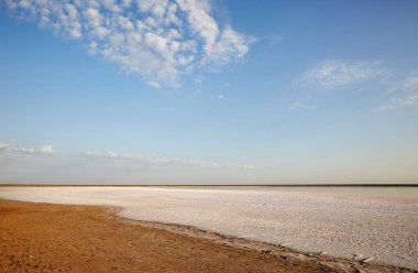 Güzel fütüristik plaj manzarası