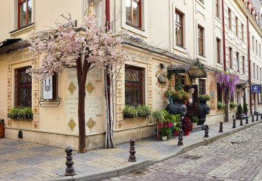 Çiçekli güzel cadde