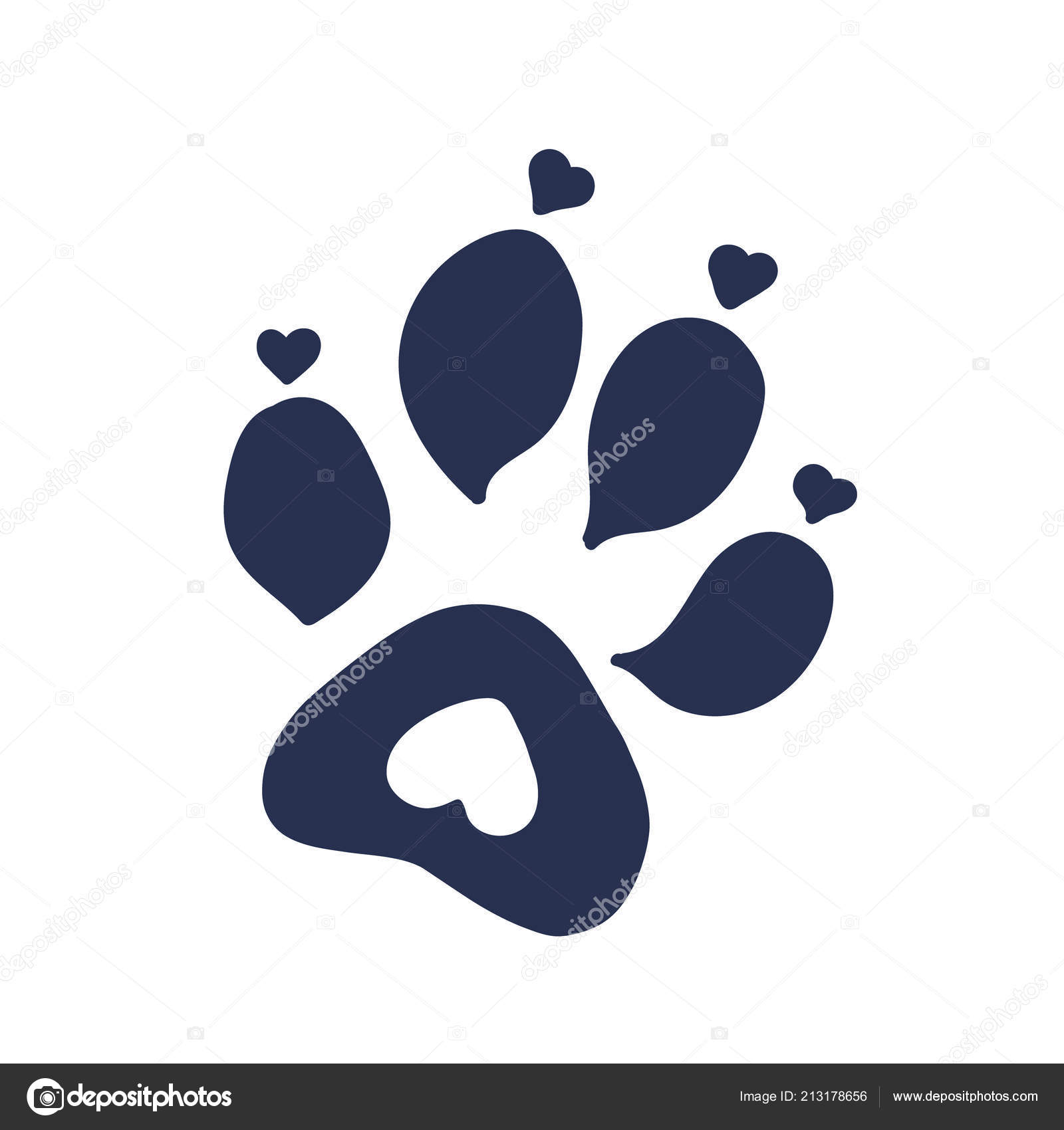 Conception De Tatouage Impression De Patte Chat Ou Chien