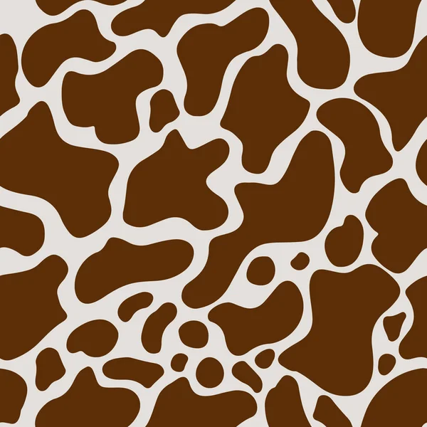 Nahtloses Muster mit Giraffenhautimitat. zeitgenössisches minimales Wiederholungsvektorornament. — Stockvektor
