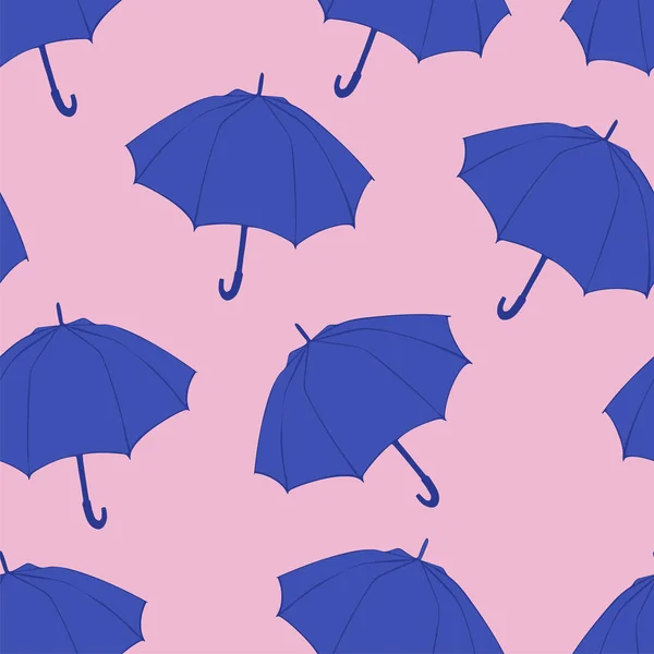 Vzor Bezešvé Doodle Deštníky Pro Látky Textil Tapety Balicí Papír — Stockový vektor