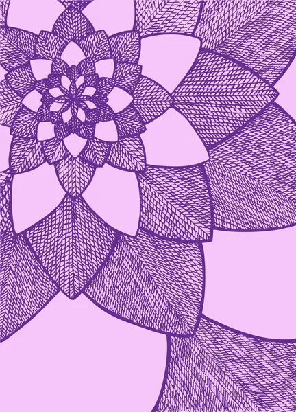 Zentangle Flor Abstracta Flor Decorativa Ilustración Hecha Mano Adorno Para — Archivo Imágenes Vectoriales