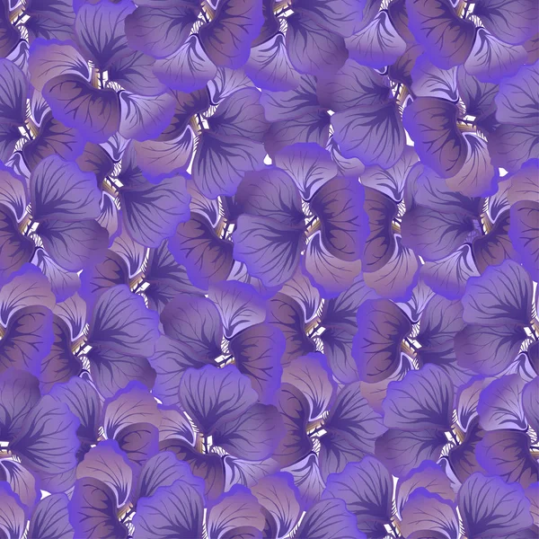 Purpurfarbener Blütendruck Vintage Floral Pattern Trendy Nahtlosen Hintergrund Fashiontextur Monochrome — Stockvektor