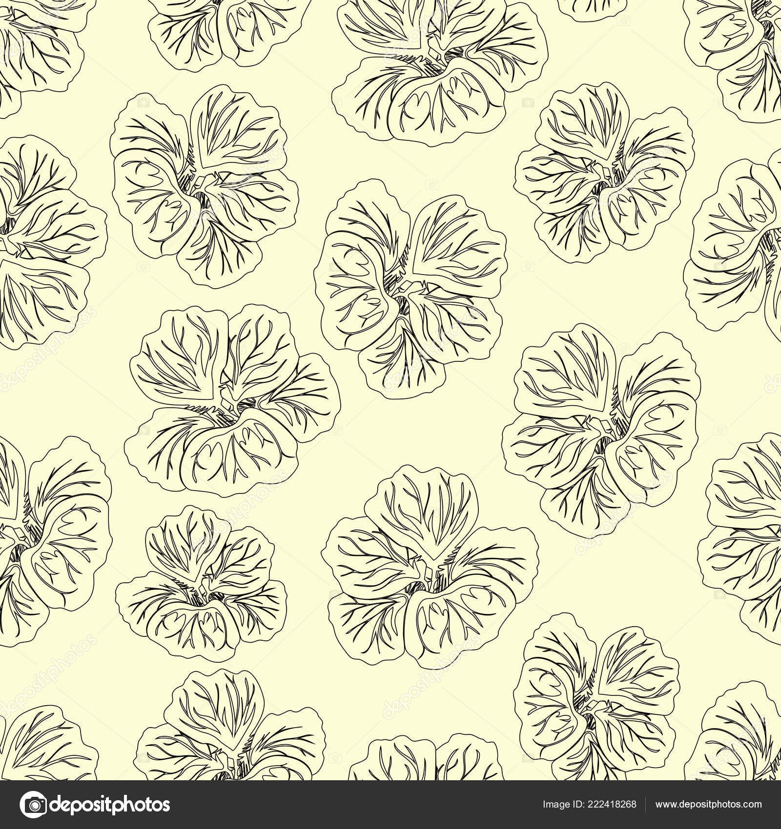 Lumière Jaune Fleur Hibiscus Impression Superbe Capucine