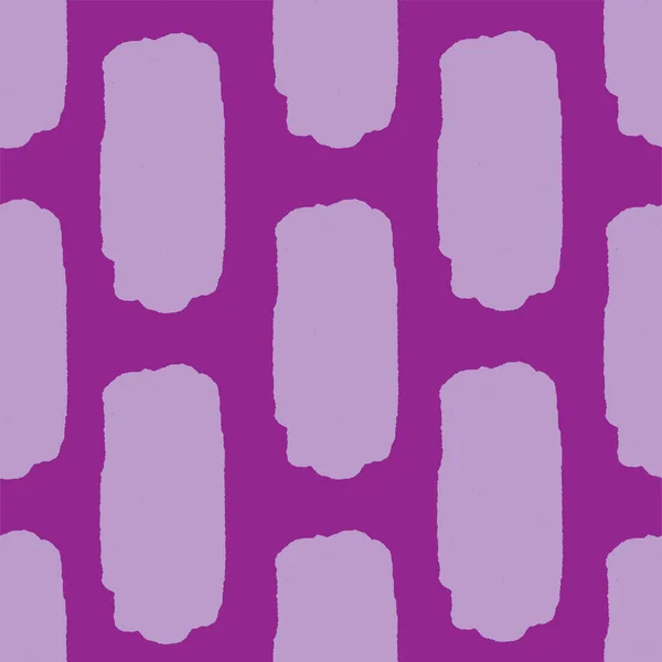 Abstraktes unregelmäßig gestreiftes Blockmotiv. Vektorillustration. Hintergrund mit minimalistischen Elementen. gestreifte Textur nahtloses Muster. Grunge endlose Vorlage. rosa und lila Farben. Stoffgewebe. — Stockvektor
