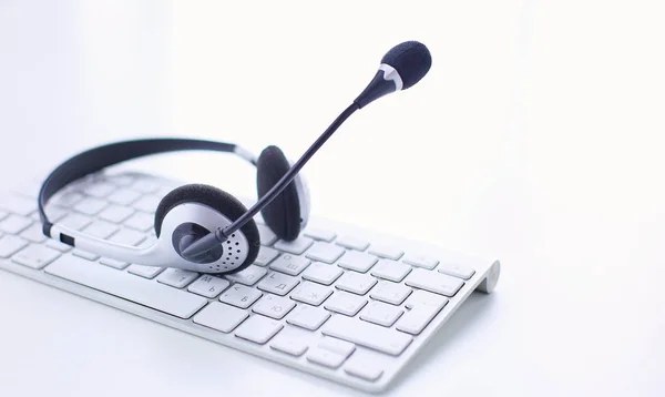 Soporte de comunicación, call center y servicio de atención al cliente . — Foto de Stock