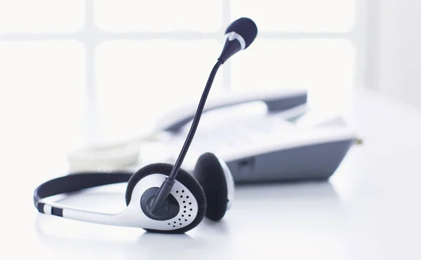 Suporte de comunicação, call center e help desk de atendimento ao cliente . — Fotografia de Stock