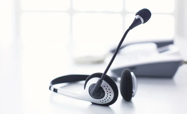 Kommunikationsstöd, call center och kund service helpdesk. — Stockfoto