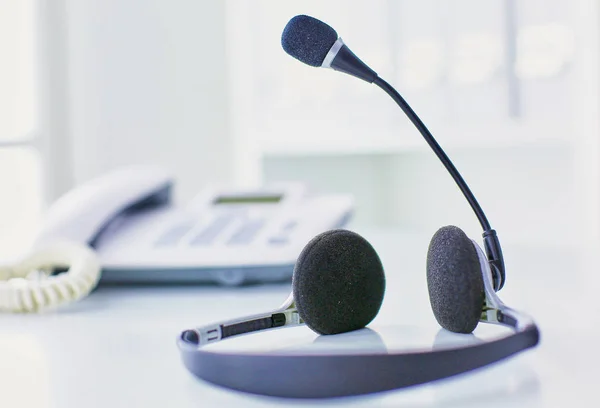 Kommunikationsstöd, call center och kund service helpdesk. — Stockfoto