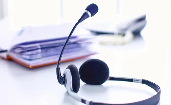 Kommunikationsstöd, call center och kund tjänst hjälp de — Stockfoto