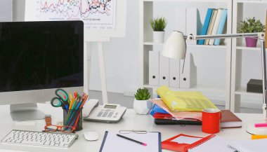 Çalışma alanı Masaüstü, belgeler üzerinde Ofis masaları