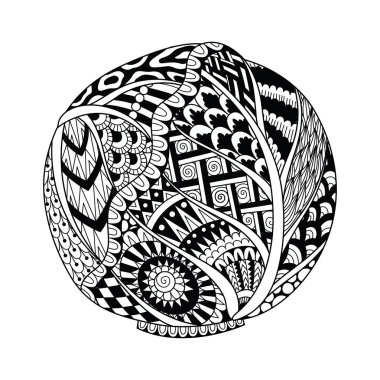 Maddeler ve yetişkin boyama kitabı veya boyama sayfası üzerine baskı için lahana çizim çizgi sanat. Vektör Illustration