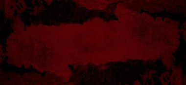 Dramatik grungy ile geniş yatay arka plan. Büyük, sıkıntılı, koyu kırmızı dikdörtgen arka plan siyahına hakim olur.