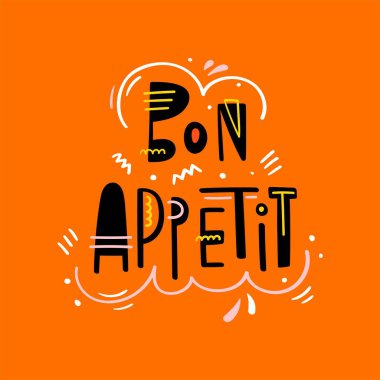 Dekoratif unsurlar, yemek kartı içeren afiyet olsun.