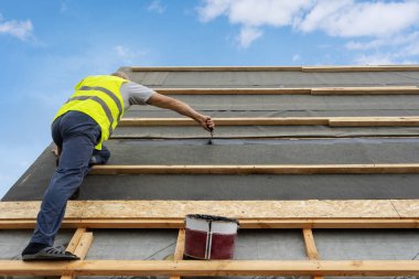 Ahşap çerçeve h yeni ahşap çatı bina inşaat süreci