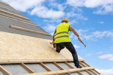 Ahşap çerçeve h yeni ahşap çatı bina inşaat süreci