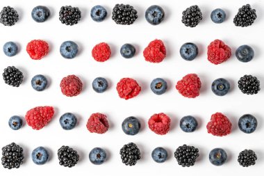 Olgun meyveler ile farklı karışımı makro görünümü