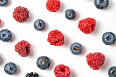 Olgun meyveler ile farklı karışımı makro görünümü