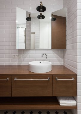 Evde yeni banyo Modern iç