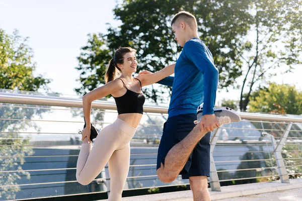 Fitness Egészséges Életmód Koncepció Boldog Mosolygós Felnőtt Sportoló Sportoló Hogy — Stock Fotó