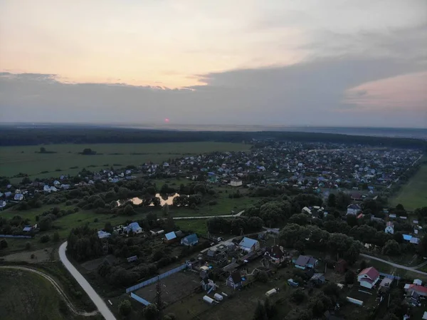 Vue Village Avec Drone — Photo