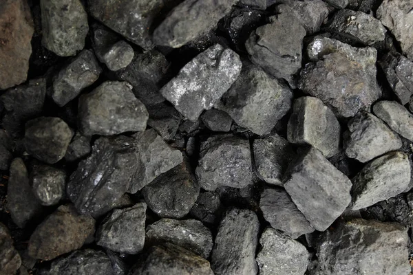 Black Coal Background Texture Top View Coal Mining Concept — Stock Photo, Image