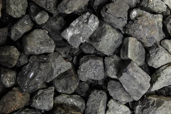 Black Coal Background Texture Top View Coal Mining Concept — Stock Photo, Image