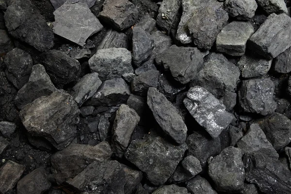 Black Coal Background Texture Top View Coal Mining Concept — Stock Photo, Image