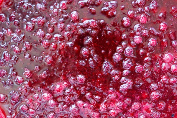 frenk üzümü reçel. Yukarıdan görüntüleyin. Arka plan için. Çilek. Malzemeler.