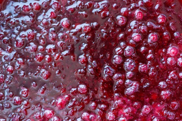 frenk üzümü reçel. Yukarıdan görüntüleyin. Arka plan için. Çilek. Malzemeler.