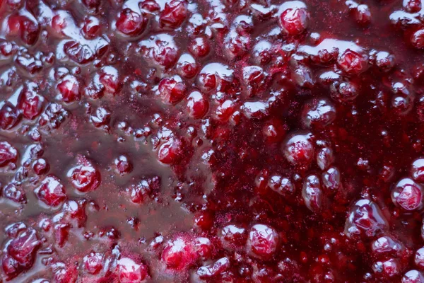 frenk üzümü reçel. Yukarıdan görüntüleyin. Arka plan için. Çilek. Malzemeler.